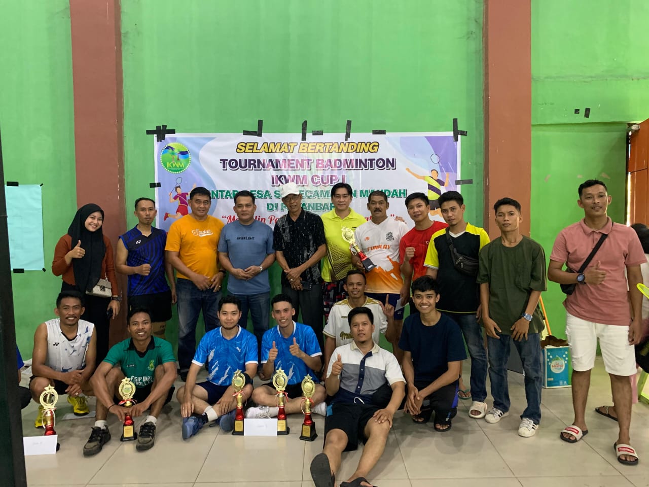 Batang Tumu Juara Turnamen Bulu Tangkis se Mandah, Berikut Pesan Ketua IKWM
