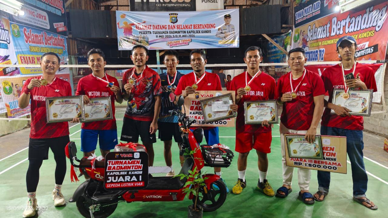 Kapolsek Kandis Cup 2026 Ditutup Meriah, Cetak Atlet dan Perkuat Kebersamaan