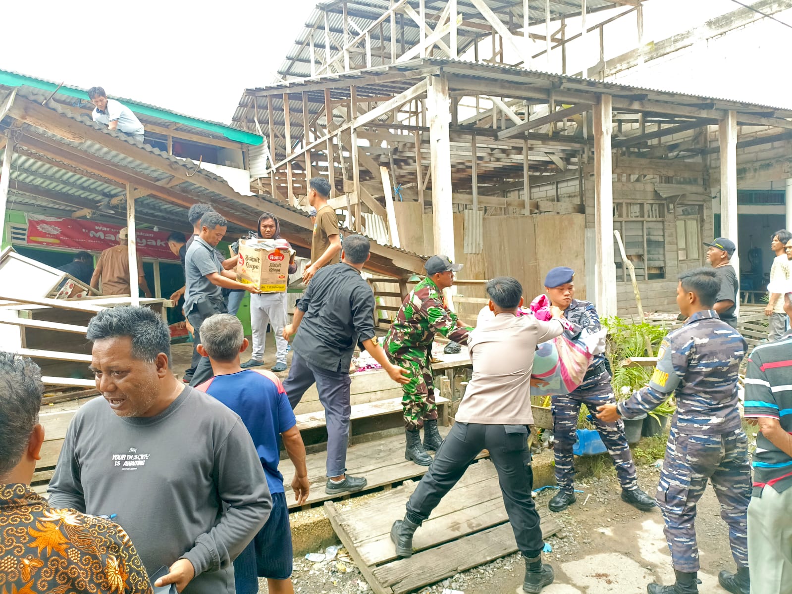 Tanah Longsor Susulan Terjadi di Kuala Enok, Enam Rumah dan Dua Lapak Usaha Rusak
