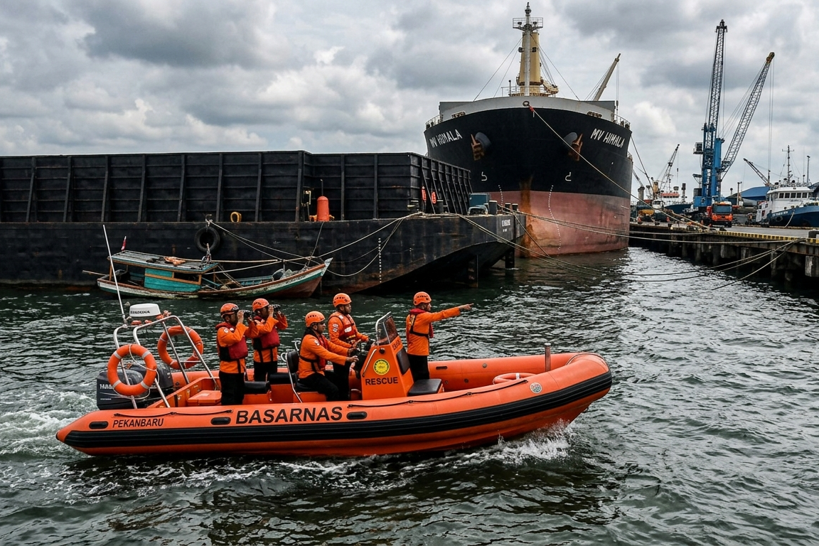 Pompong Tenggelam di Perairan Tanjung Buton, Tiga Orang Masih Dicari 