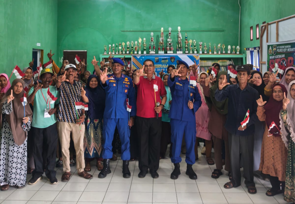 Sambut HUT RI ke-81, Ditpolairud Polda Riau Gelar Program JALUR di Pesisir Meranti