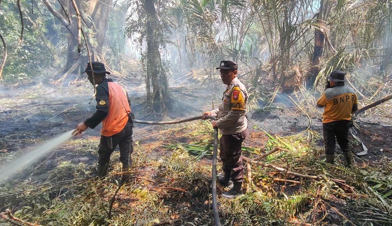 Tim Gabungan Tangani Karhutla di Tiga Lokasi di Bengkalis