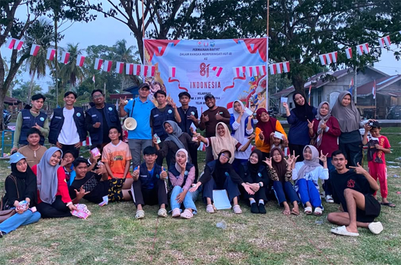 OPP, LPMK dan KKN UIN SUSKA Riau Gelar Permainan Rakyat di Teluk Belitung
