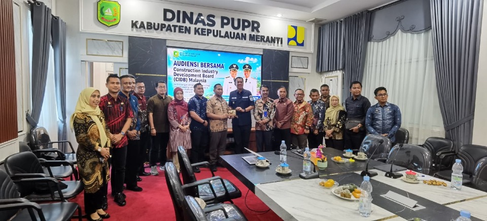 Pemkab Meranti Gandeng CIDB Malaysia Siapkan Tenaga Kerja Konstruksi Bersertifikat