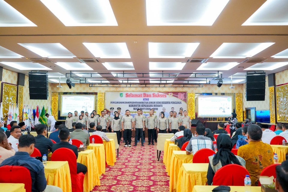 Pengurus KONI Meranti 2026-2030 Dikukuhkan, Pemkab Dorong Pembinaan Atlet Berkelanjutan
