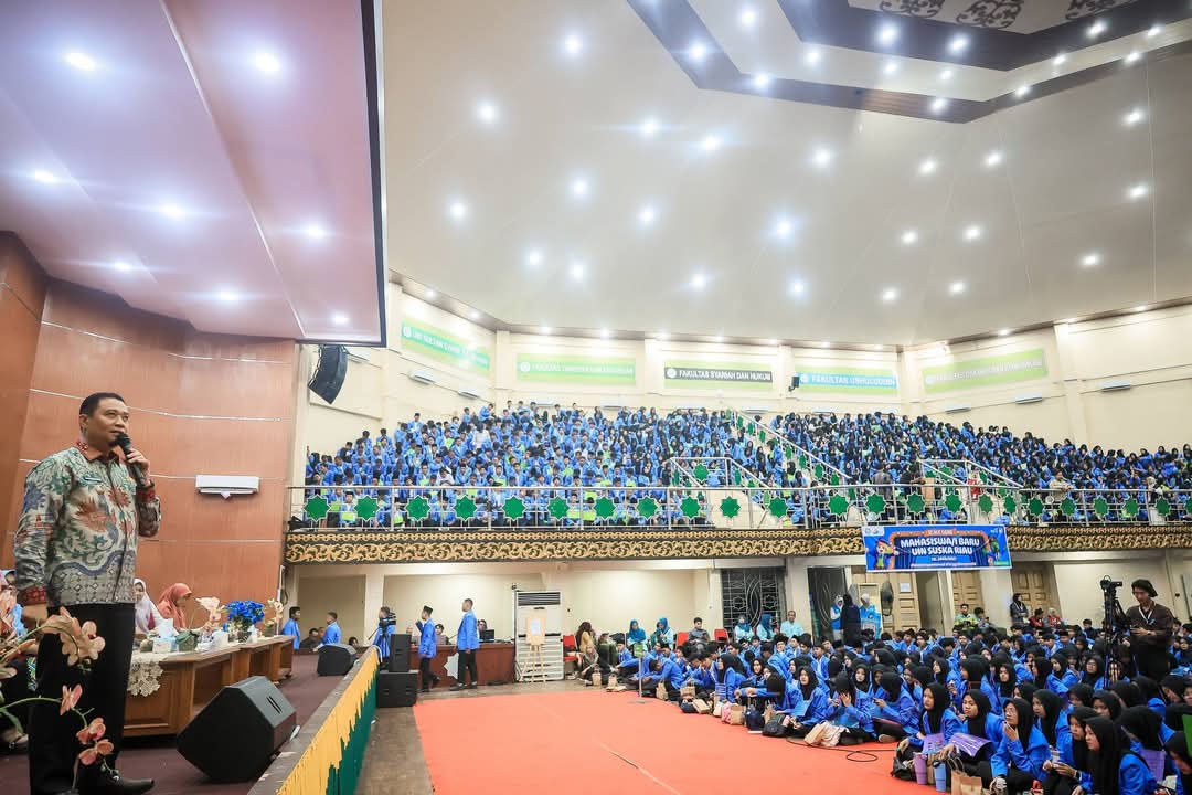 Wawako Pekanbaru Ajak Mahasiswa Baru UIN Suska Aktif Berorganisasi