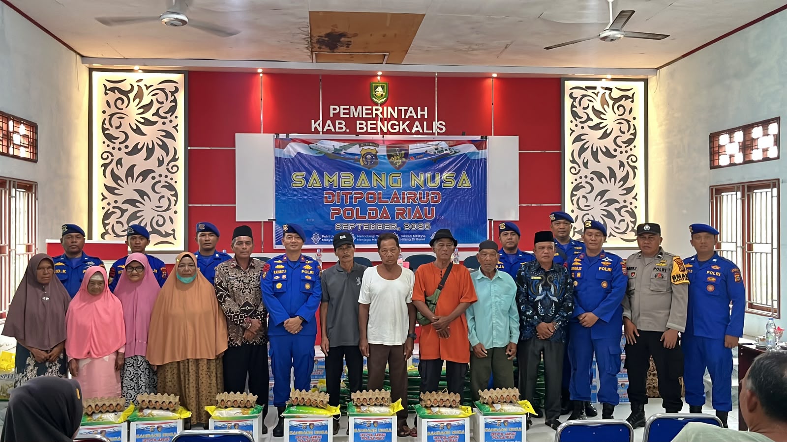 Ditpolairud Polda Riau Sapa Warga Pulau Terluar Rupat Utara melalui Program JALUR