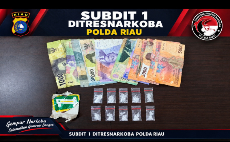 Residivis Narkoba Ditangkap, Polisi Sita 10 Paket Sabu