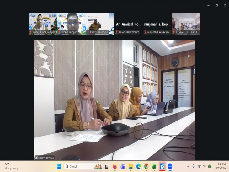 Dinkes Riau Apresiasi Kampar, Empat Indikator Imunisasi Kejar Capai Target