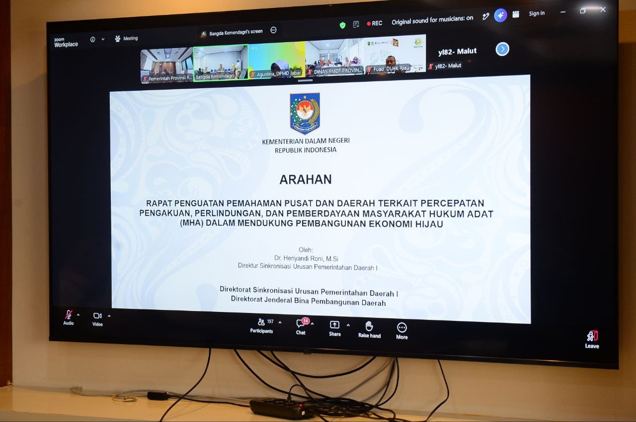 Pemprov Riau Dorong Pengakuan dan Perlindungan Masyarakat Hukum Adat