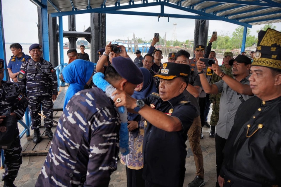 Bupati Asmar Sambut Danlanal Dumai di Selatpanjang, Sinergi Pengamanan Perairan dan Ekonomi Pesisir Diperkuat