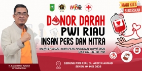 69 Kantong Darah Terkumpul: Aksi Sosial PWI Riau di HPN 2026