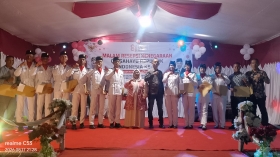 Camat Merbau Apresiasi Paskibra di Malam Resepsi Kenegaraan HUT ke-81 RI