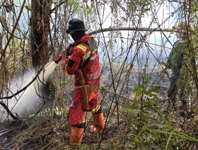 10 Hektare Lahan Terbakar di Dayun, Manggala Agni Kejar Penyekatan Tersisa 200 Meter