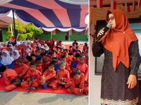 Keluarga Besar SDN 1 Teluk Belitung Peringati Maulid Nabi Muhammad SAW