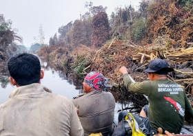 Karhutla di Dayun Padam, 15 Personel Satpol PP Riau Kembali ke Pekanbaru