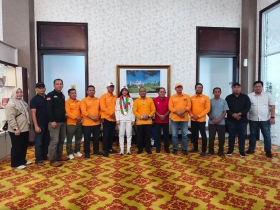 Pemprov Riau Sambut Atlet Teqball Sumaya Peraih Medali Perak Asian Games 2026