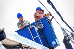 Kabel Semrawut Sepanjang 6.225 Meter Ditertibkan, Pemko Pekanbaru Lanjutkan Penataan Jalan